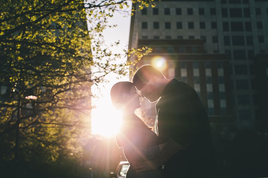 Hoboken Engagement photographers | Angela and Tom | Frank Sinatra Park Engagement Session