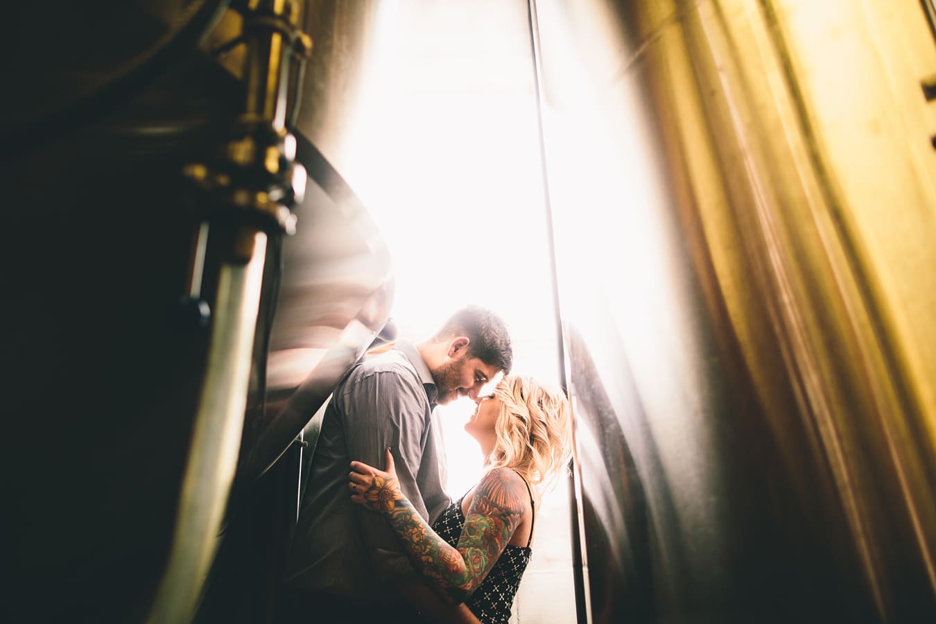 NJ Engagement and wedding photographers | Mandy and Chris | Engagement session at Carton Brewing