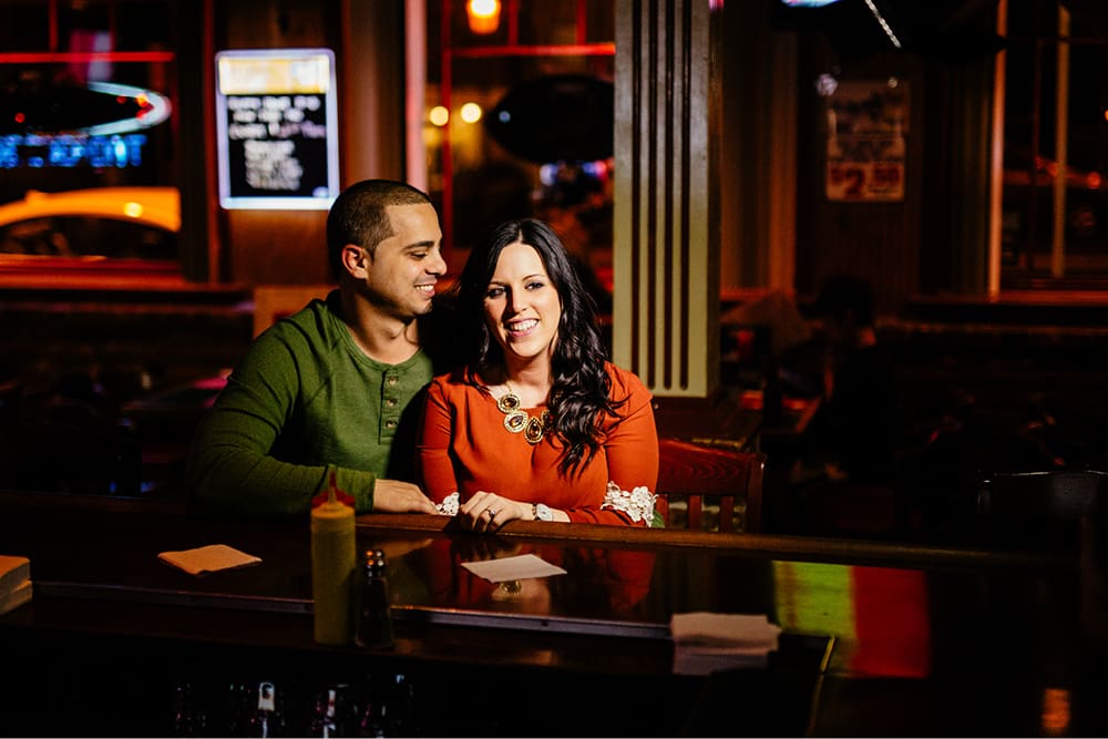 Red Bank Engagement Session | Evening Engagement Photos | Jessica and Nick