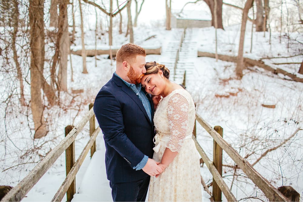 Engagement Photos in the Snow | Victoria and Michael