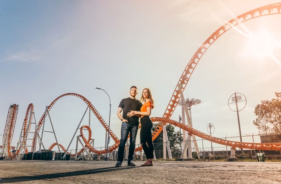 Coney Island Engagement Photos | NYC Wedding Photographers | The Engagement Session of Alexa and Stephen