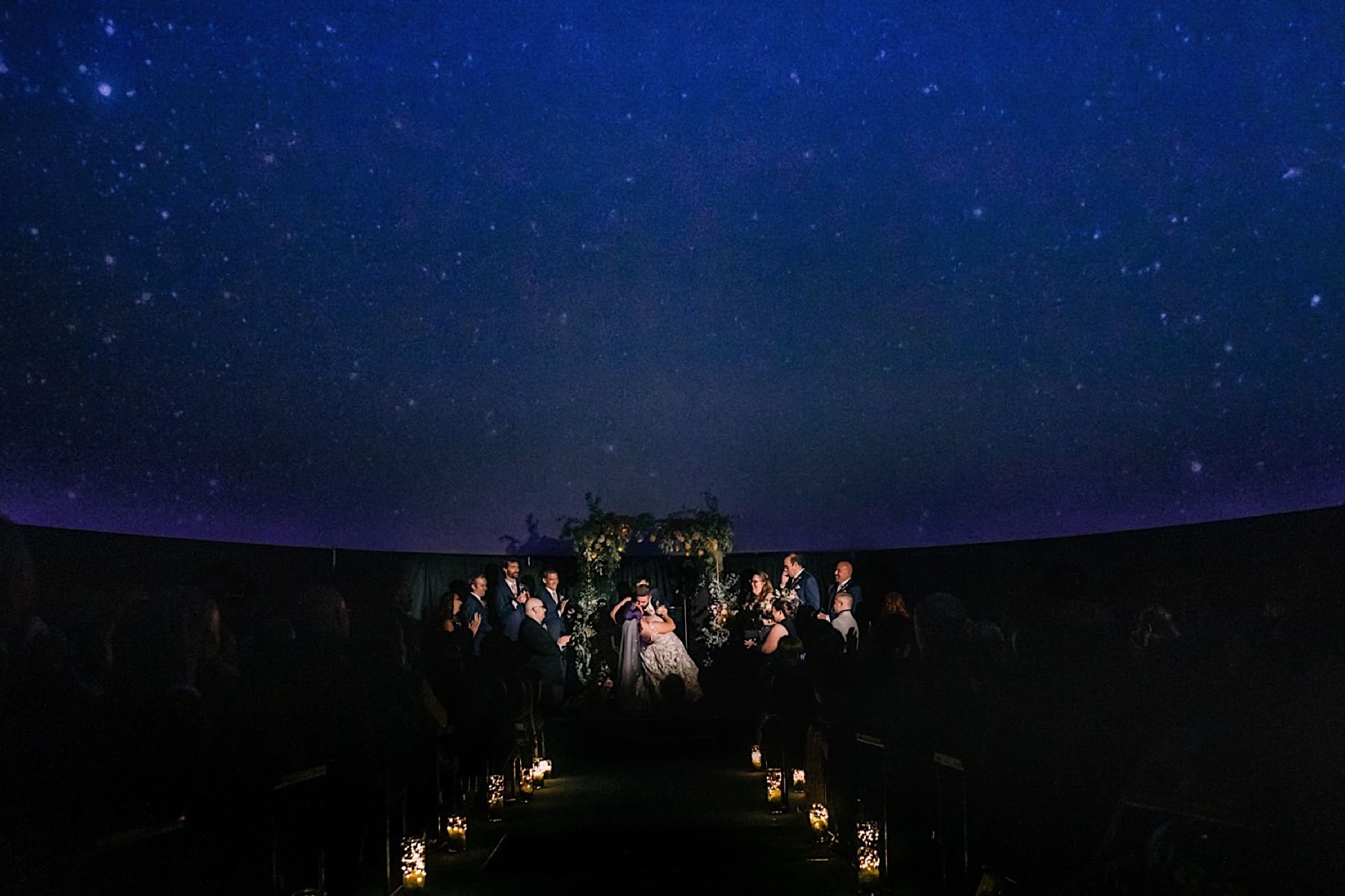 franklin institute wedding photos